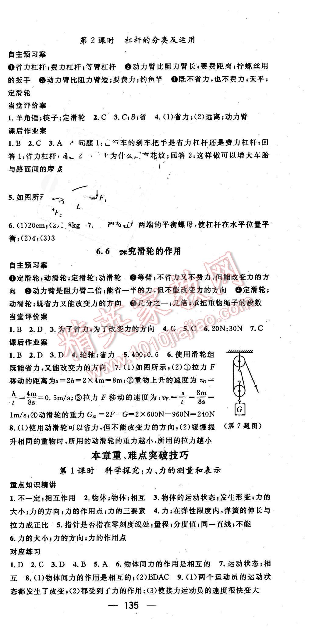 2016年名师测控八年级物理下册沪粤版 第3页