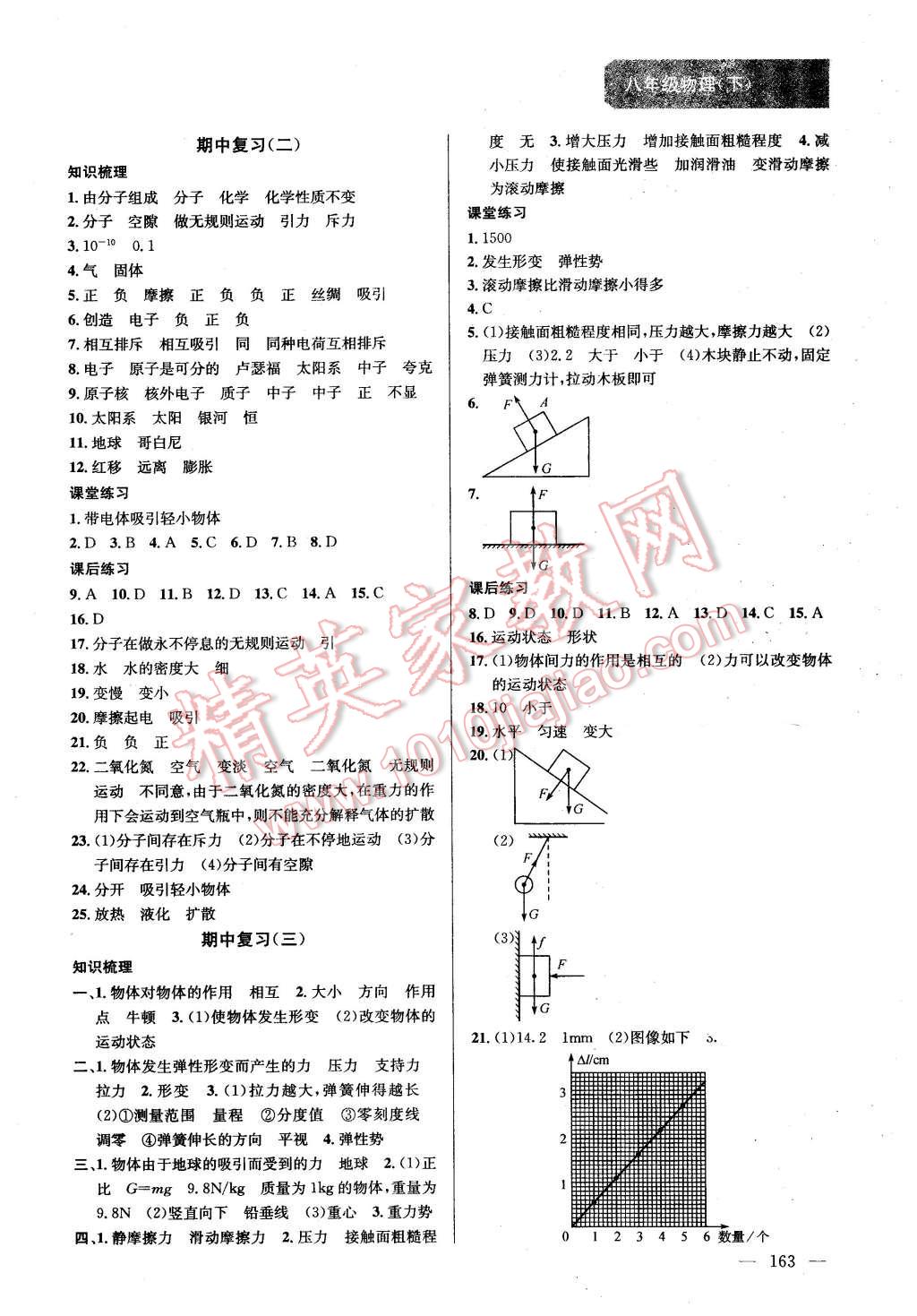 2016年金钥匙课时学案作业本八年级物理下册江苏版 第7页