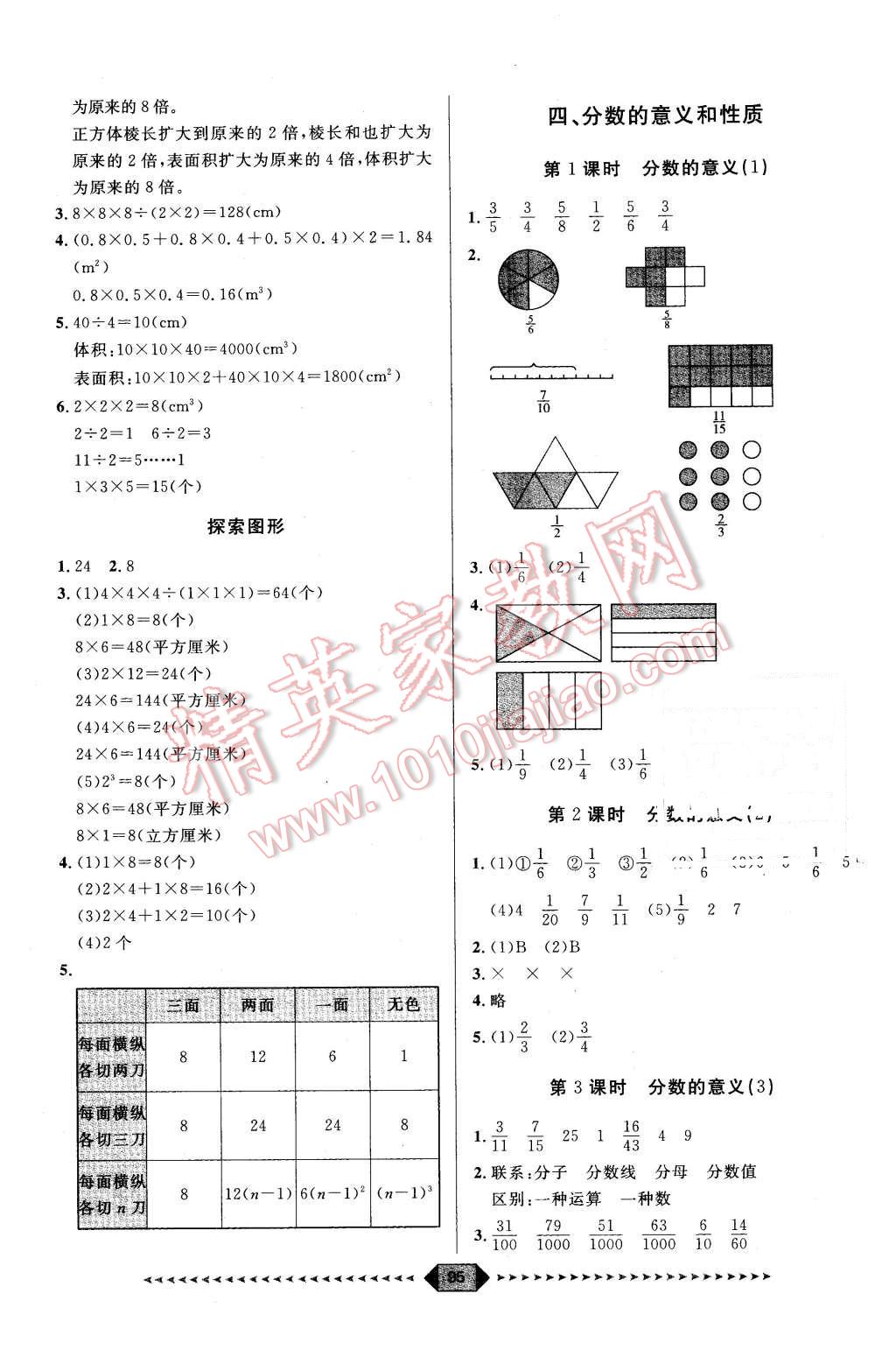 2016年阳光计划第一步五年级数学下册人教版 第5页