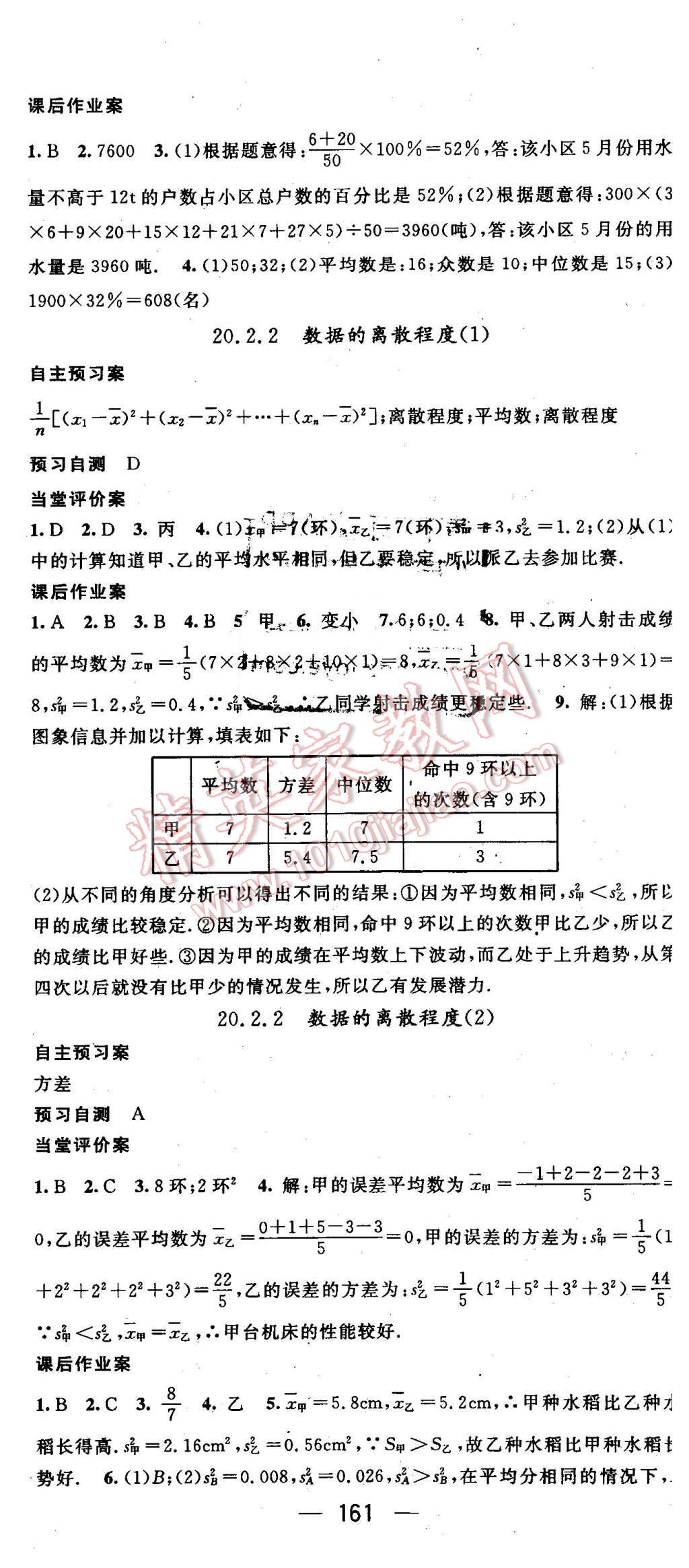 2016年名师测控八年级数学下册沪科版 第20页