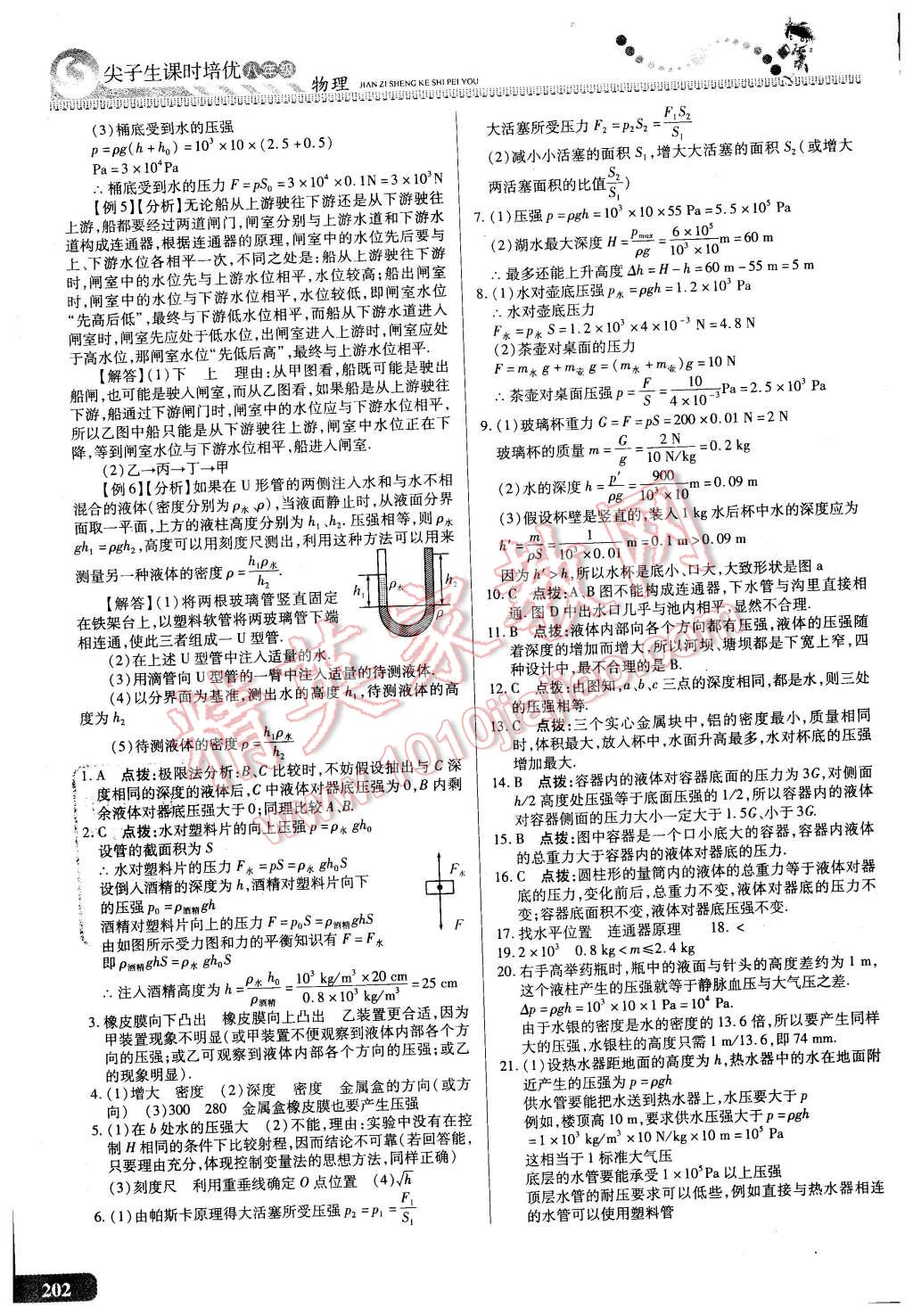 2016年尖子生課時(shí)培優(yōu)八年級物理全一冊 第38頁