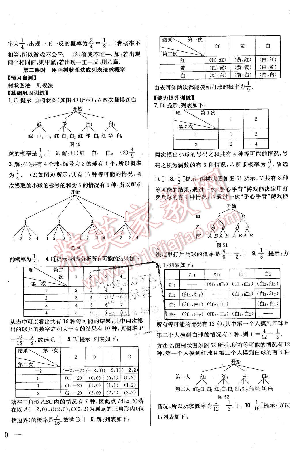 2016年全科王同步課時練習(xí)九年級數(shù)學(xué)下冊滬科版 第16頁