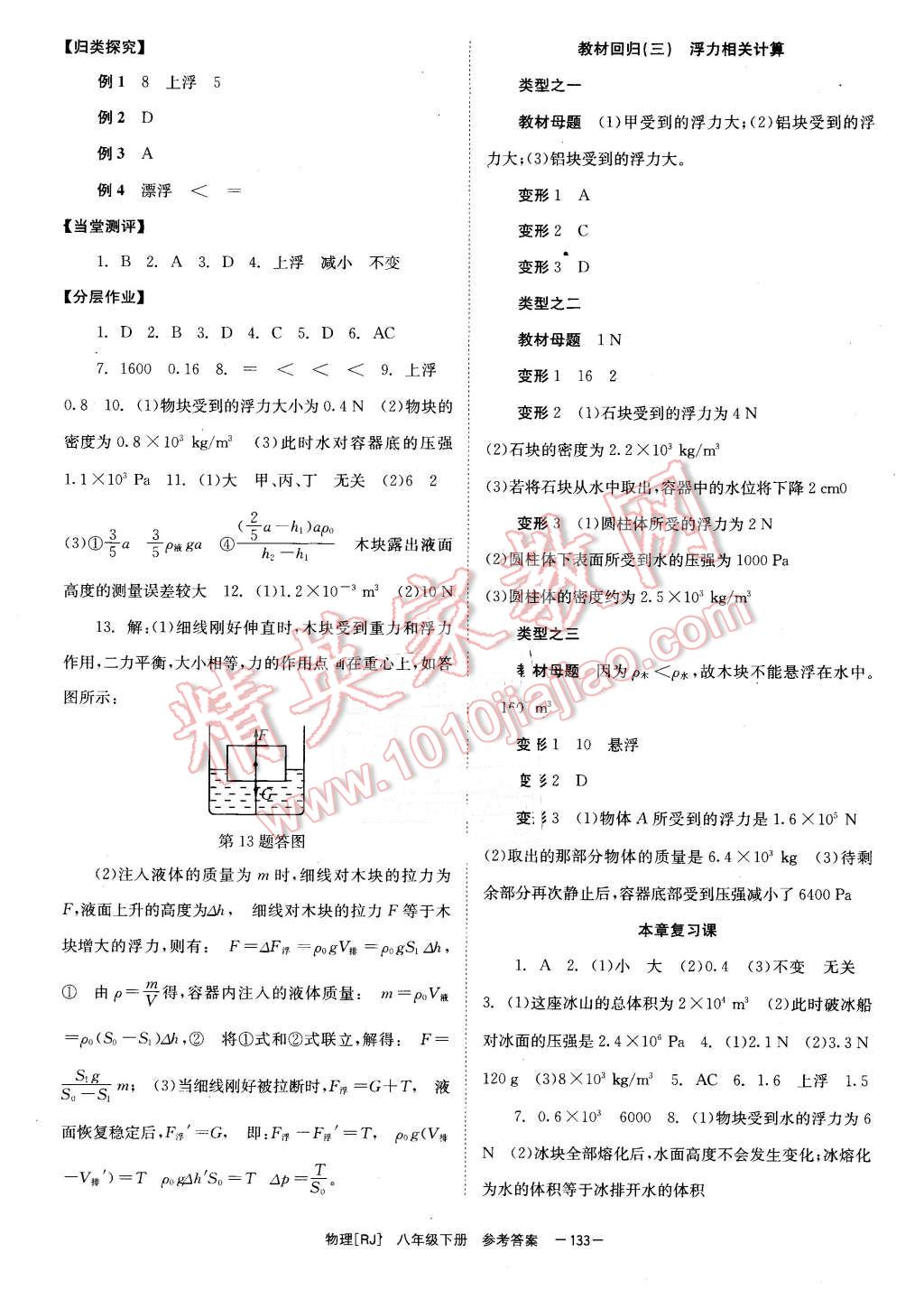 2016年全效學習八年級物理下冊人教版 第9頁