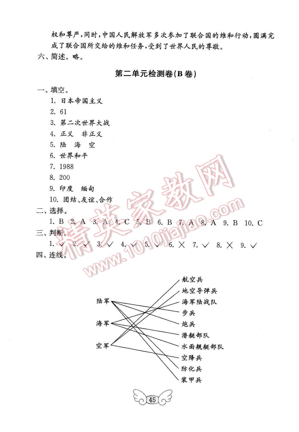 2016年金钥匙小学品德与社会试卷六年级下册鲁人版 第5页