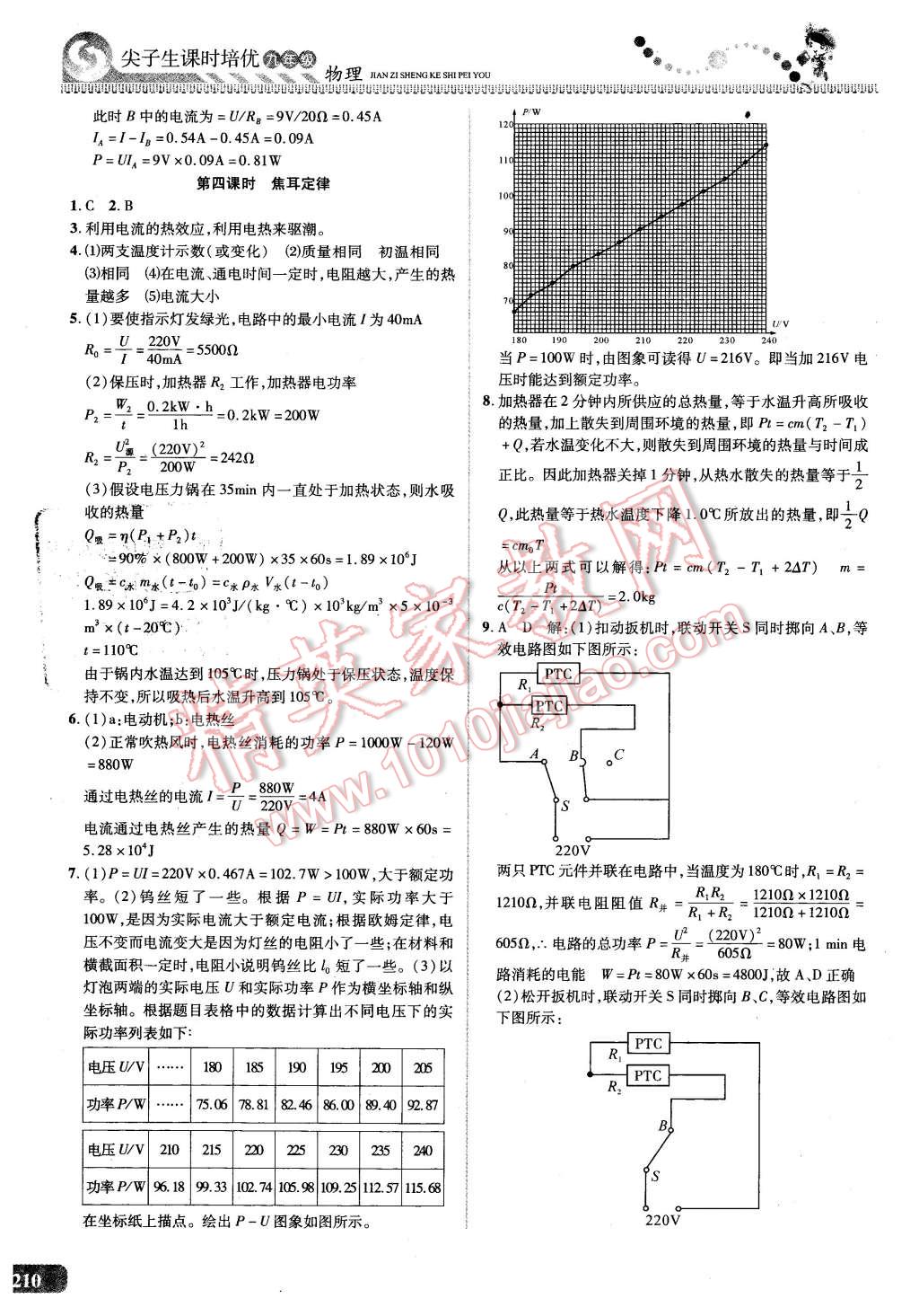 2015年尖子生課時(shí)培優(yōu)九年級(jí)物理全一冊(cè) 第25頁(yè)