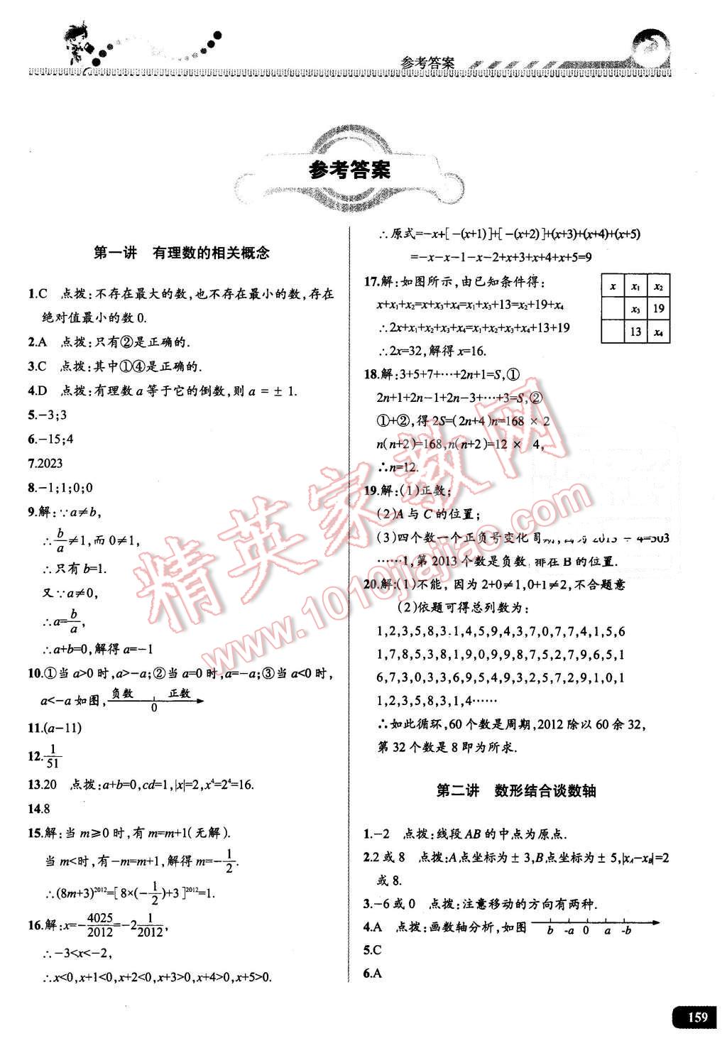 2016年尖子生課時(shí)培優(yōu)七年級(jí)數(shù)學(xué)全一冊(cè) 第1頁(yè)