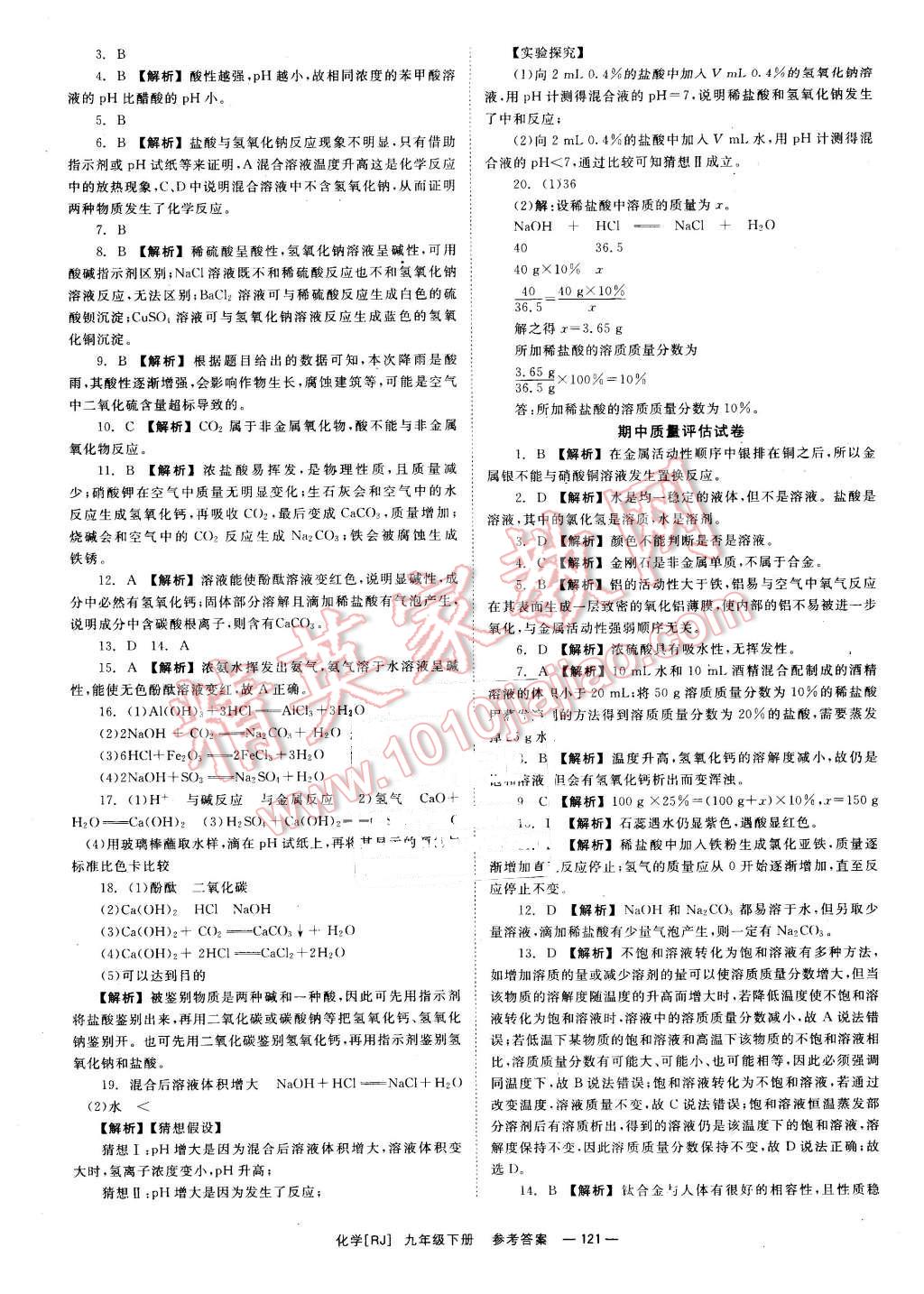 2016年全效學(xué)習(xí)九年級(jí)化學(xué)下冊(cè)人教版 第21頁