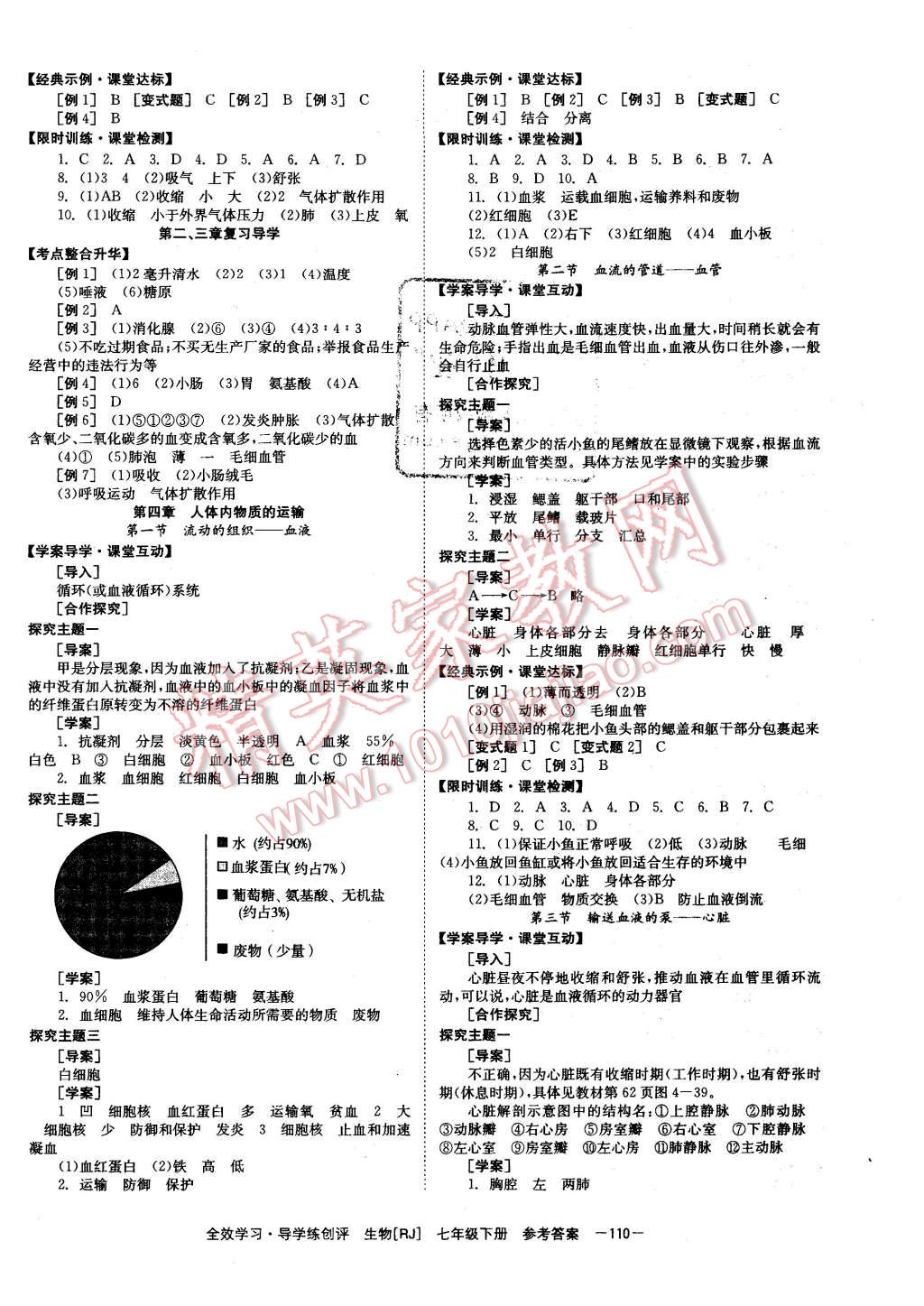 2016年全效學習七年級生物下冊人教版 第4頁