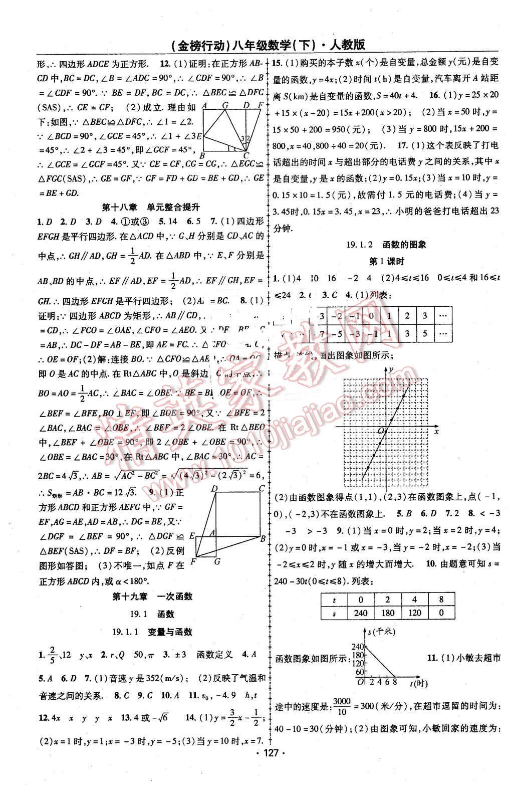 2016年金榜行動(dòng)課時(shí)導(dǎo)學(xué)案八年級(jí)數(shù)學(xué)下冊(cè)人教版 第7頁(yè)