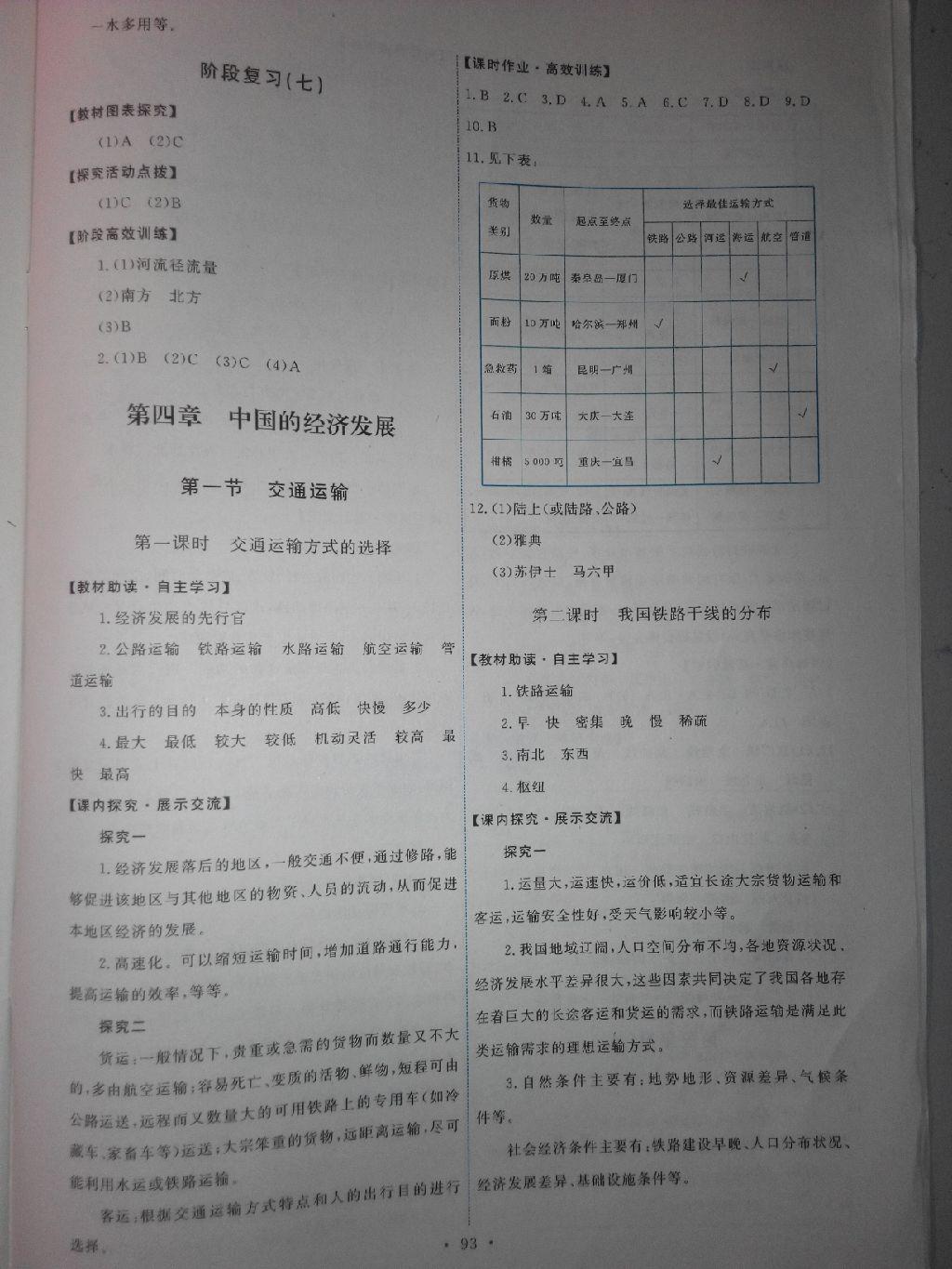 2015年能力培養(yǎng)與測試八年級(jí)地理上冊(cè)人教版 第26頁