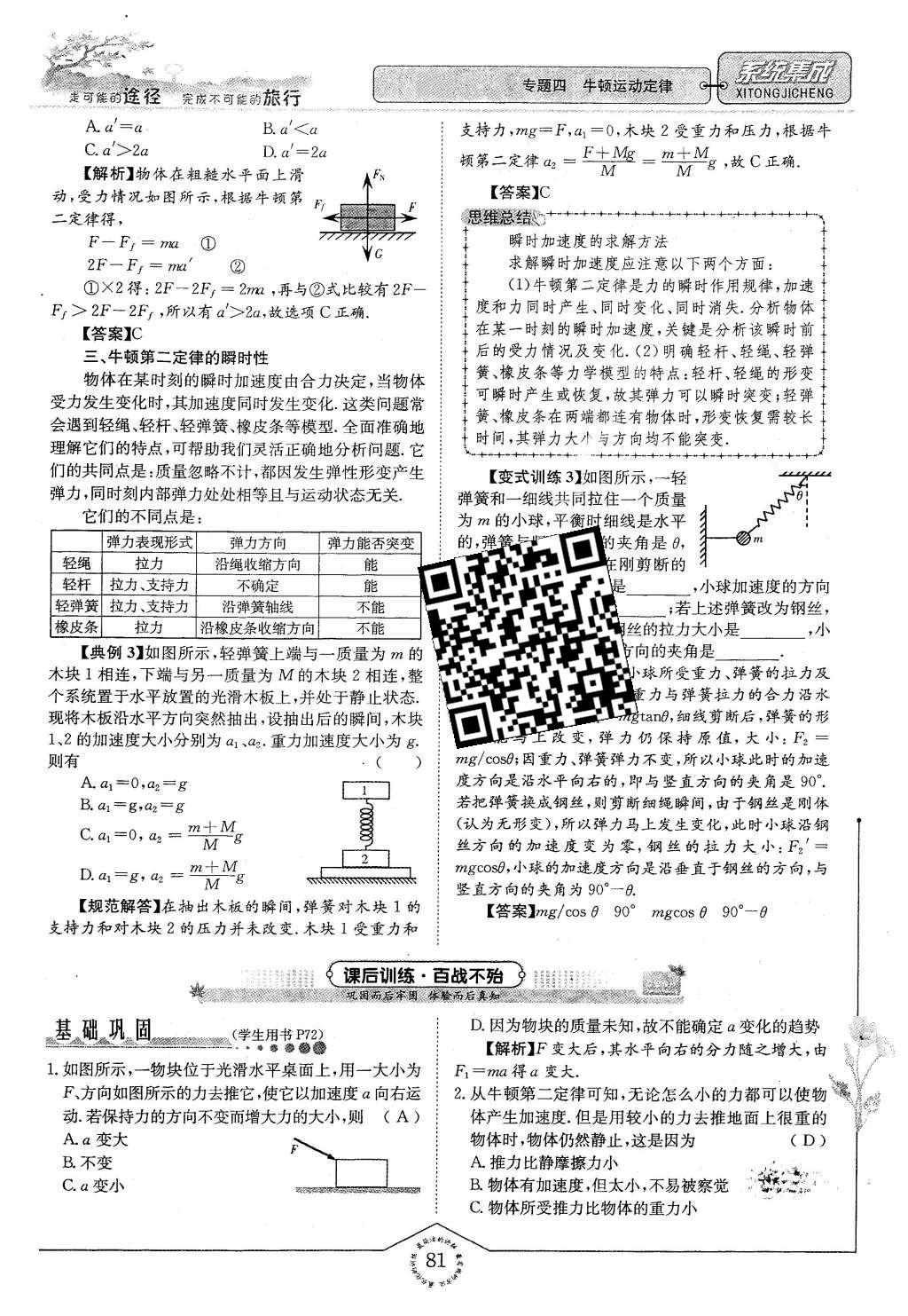 2015年系統(tǒng)集成高中新課程同步導(dǎo)學(xué)練測物理必修1 主題二 互相運動與運動規(guī)律第95頁