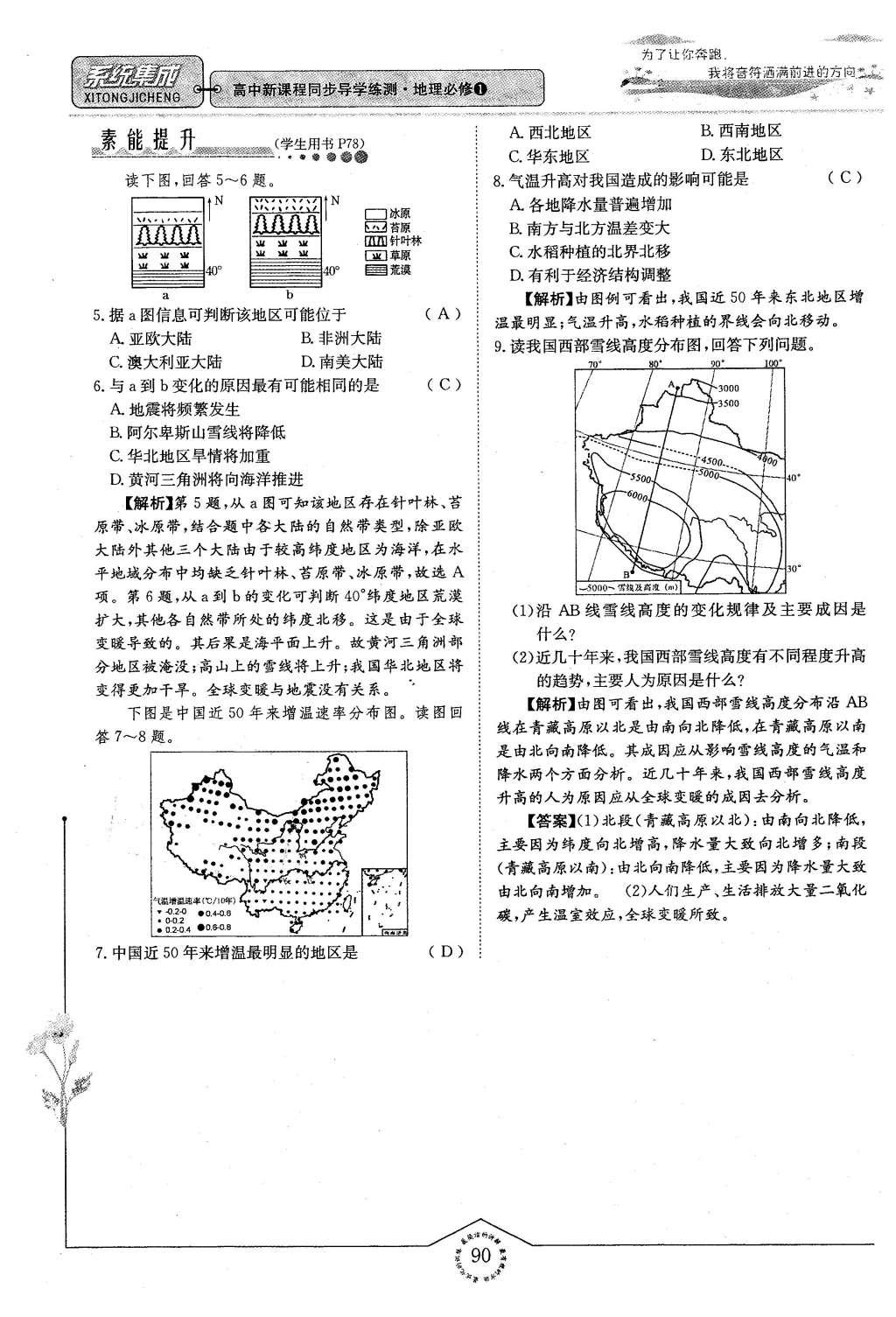 2015年系統(tǒng)集成高中新課程同步導(dǎo)學(xué)練測(cè)地理必修1 專題四 自然地理環(huán)境對(duì)人類活動(dòng)的影響第66頁(yè)