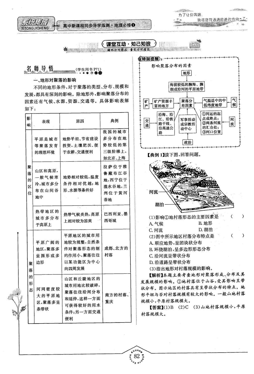 2015年系統(tǒng)集成高中新課程同步導(dǎo)學(xué)練測地理必修1 專題四 自然地理環(huán)境對人類活動的影響第58頁