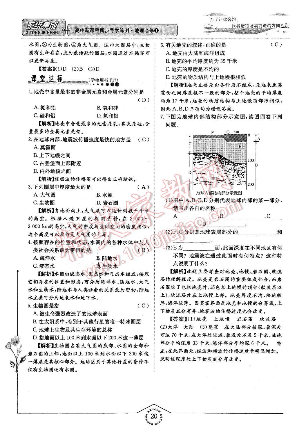 2015年系統(tǒng)集成高中新課程同步導(dǎo)學(xué)練測(cè)地理必修1 第20頁(yè)