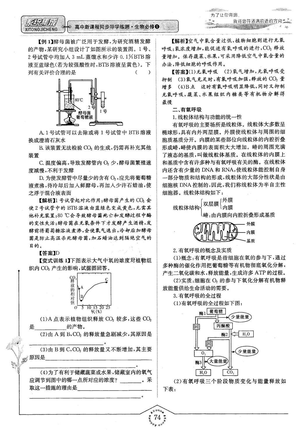 2015年系統(tǒng)集成高中新課程同步導學練測生物必修1分子與細胞 主題三 細胞的新陳代謝第67頁