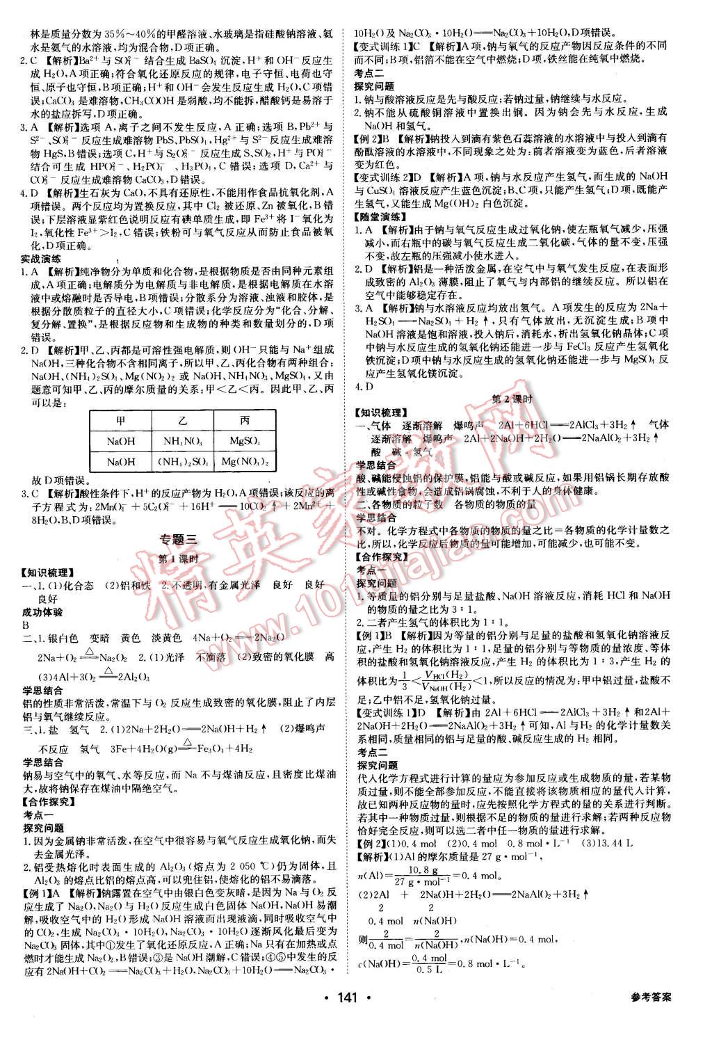 2016年系統(tǒng)集成高中新課程同步導(dǎo)學(xué)練測(cè)化學(xué)必修1 第6頁(yè)