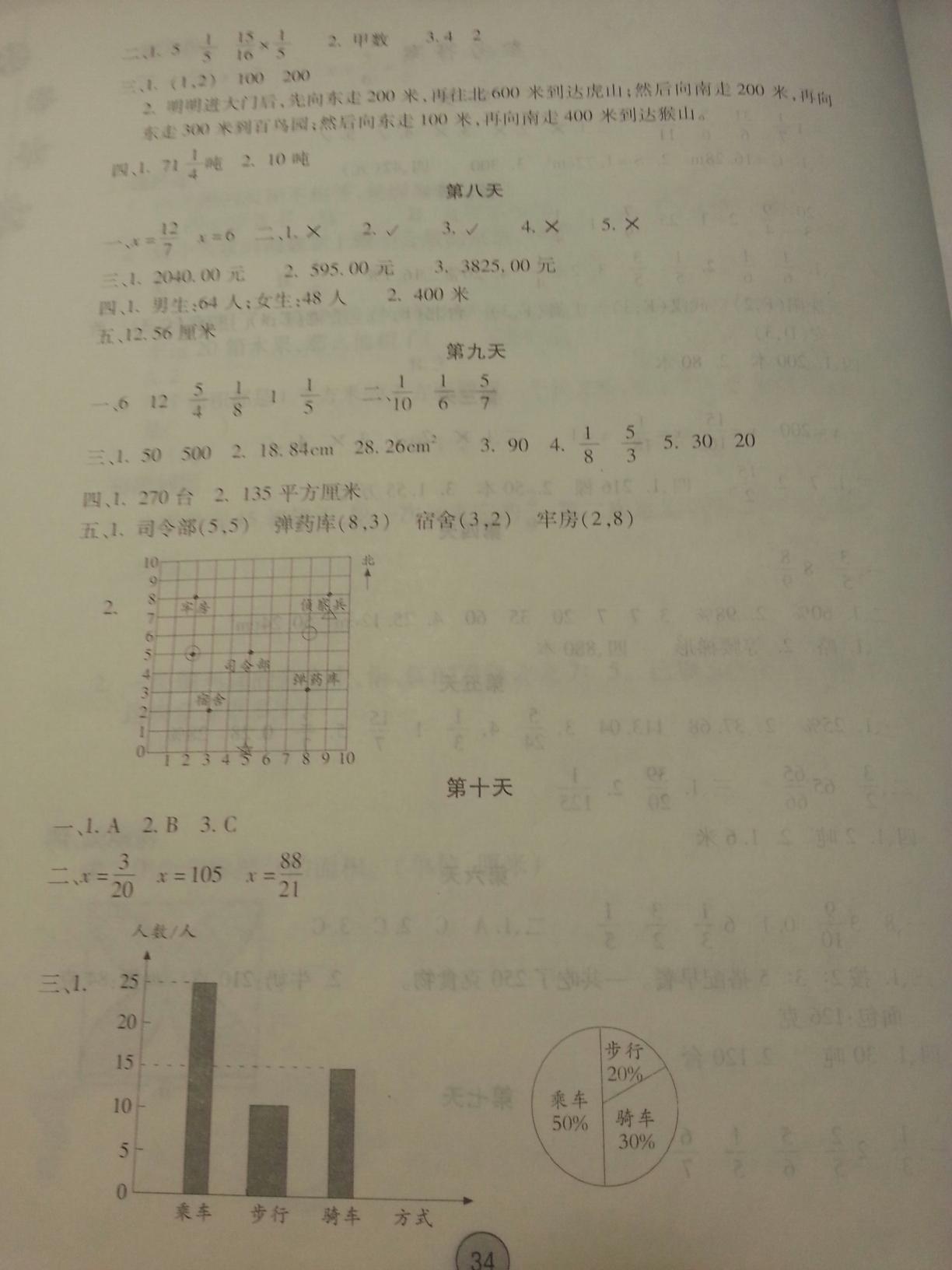 2015年小學(xué)同步測(cè)控優(yōu)化設(shè)計(jì)六年級(jí)數(shù)學(xué)上冊(cè)人教版 第14頁(yè)