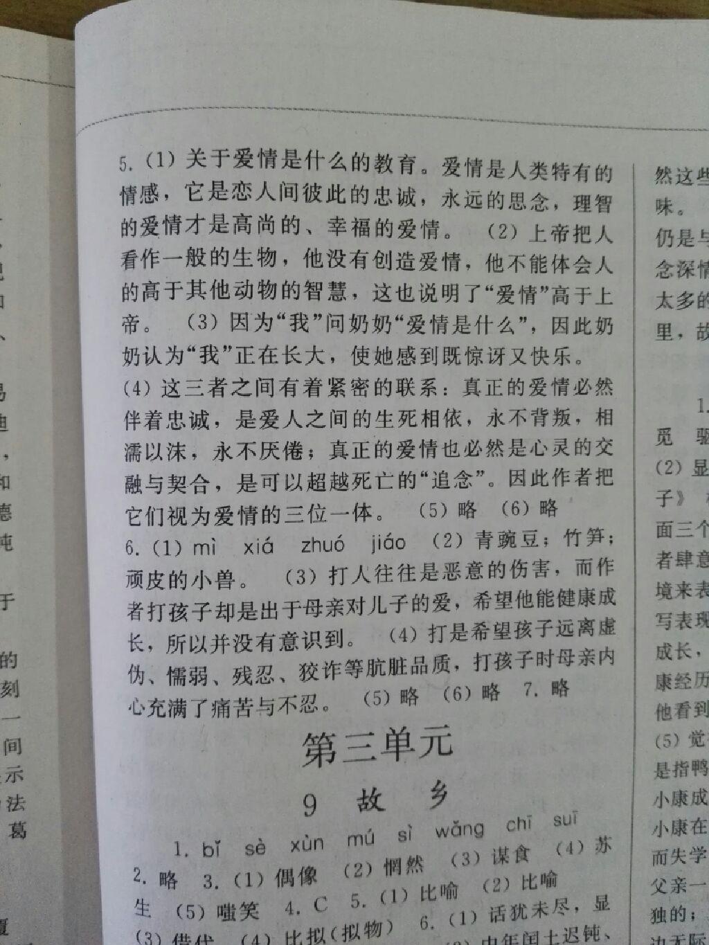 同步练习册九年级语文上册人教版 第25页