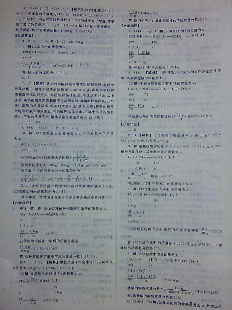 2015年全效學(xué)習(xí)九年級(jí)化學(xué)下冊(cè)人教版 第31頁(yè)