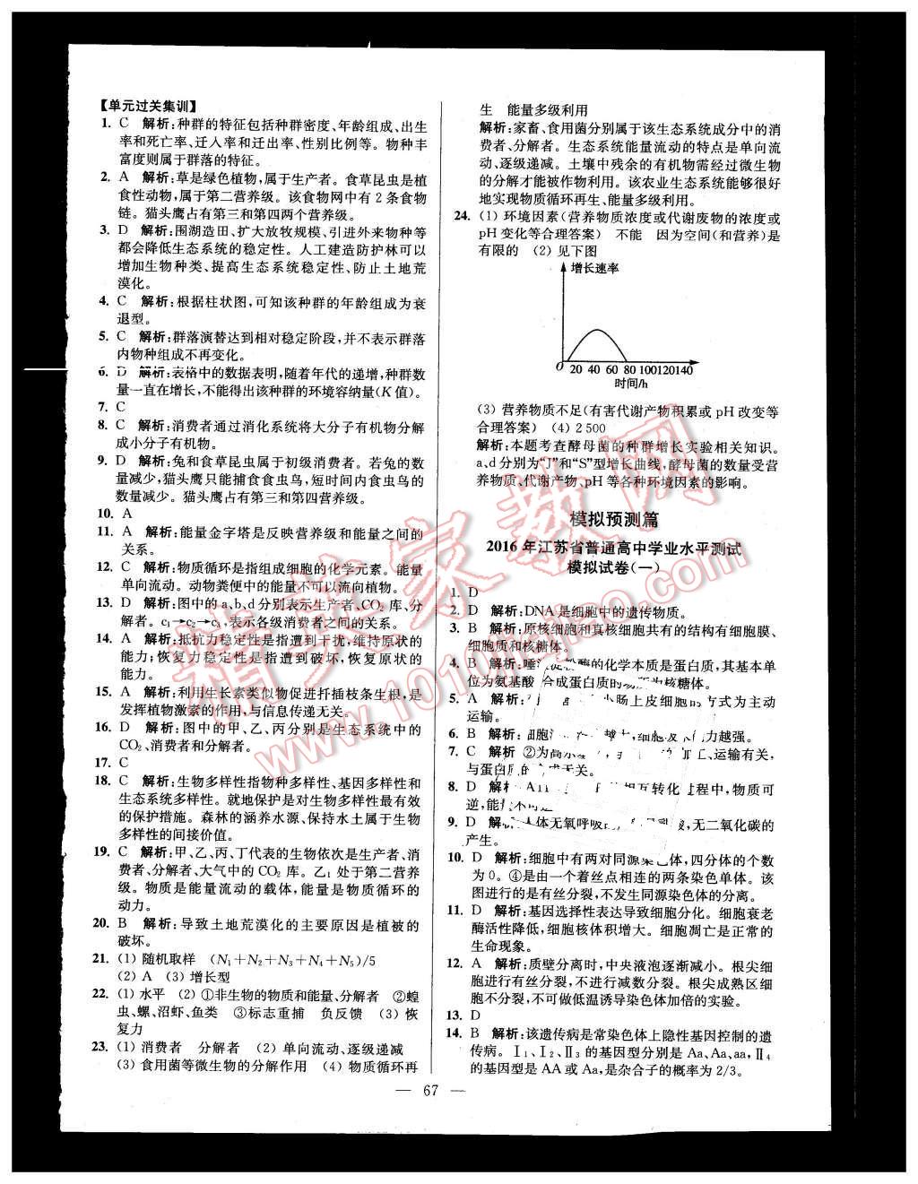 2016年南方鳳凰臺(tái)假期之友寒假作業(yè)高二年級(jí)生物 第9頁