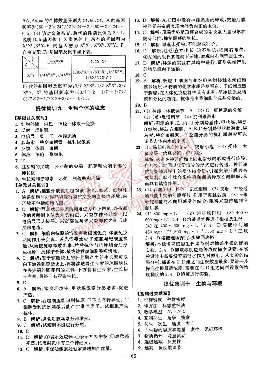 2016年南方鳳凰臺(tái)假期之友寒假作業(yè)高二年級(jí)生物 第8頁(yè)