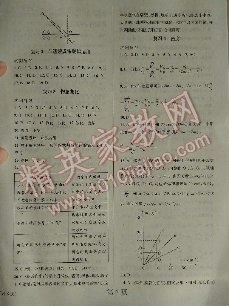 2015年寒假新動(dòng)向八年級(jí)物理人教版北京時(shí)代華文書(shū)局 第2頁(yè)