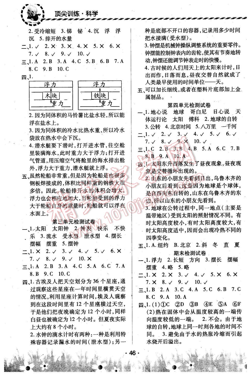 2016年頂尖訓練五年級科學下冊教科版 第7頁