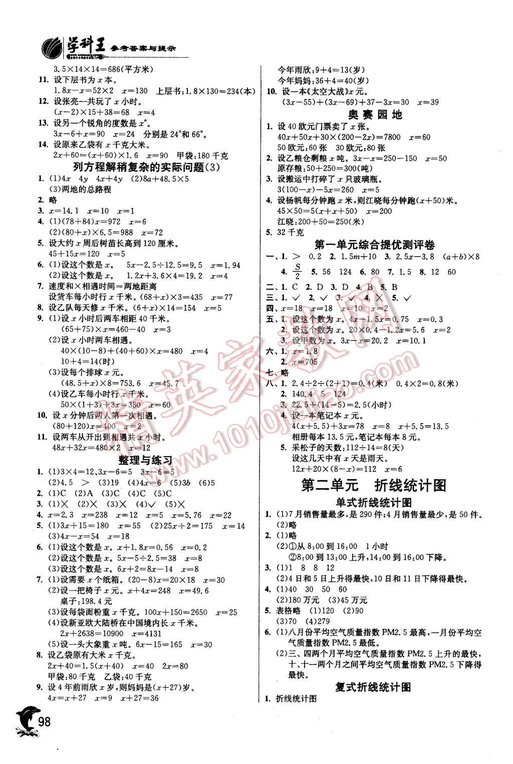 2016年实验班提优训练五年级数学下册江苏版 第2页