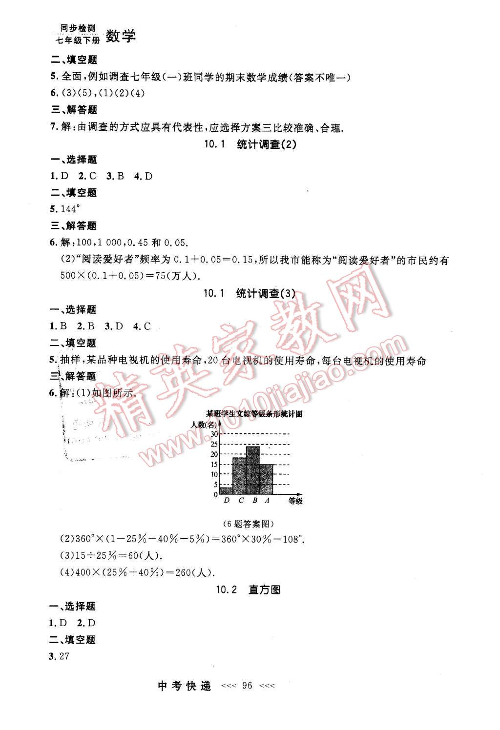 2016年中考快遞同步檢測七年級(jí)數(shù)學(xué)下冊人教版 第16頁