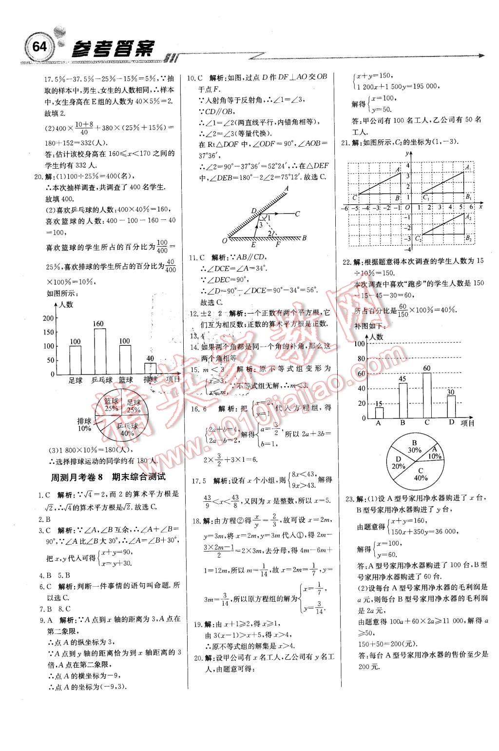 2016年輕巧奪冠周測(cè)月考直通中考七年級(jí)數(shù)學(xué)下冊(cè)人教版 第16頁(yè)