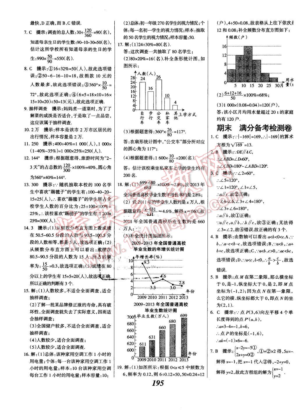 2016年全优课堂考点集训与满分备考七年级数学下册人教版 第47页