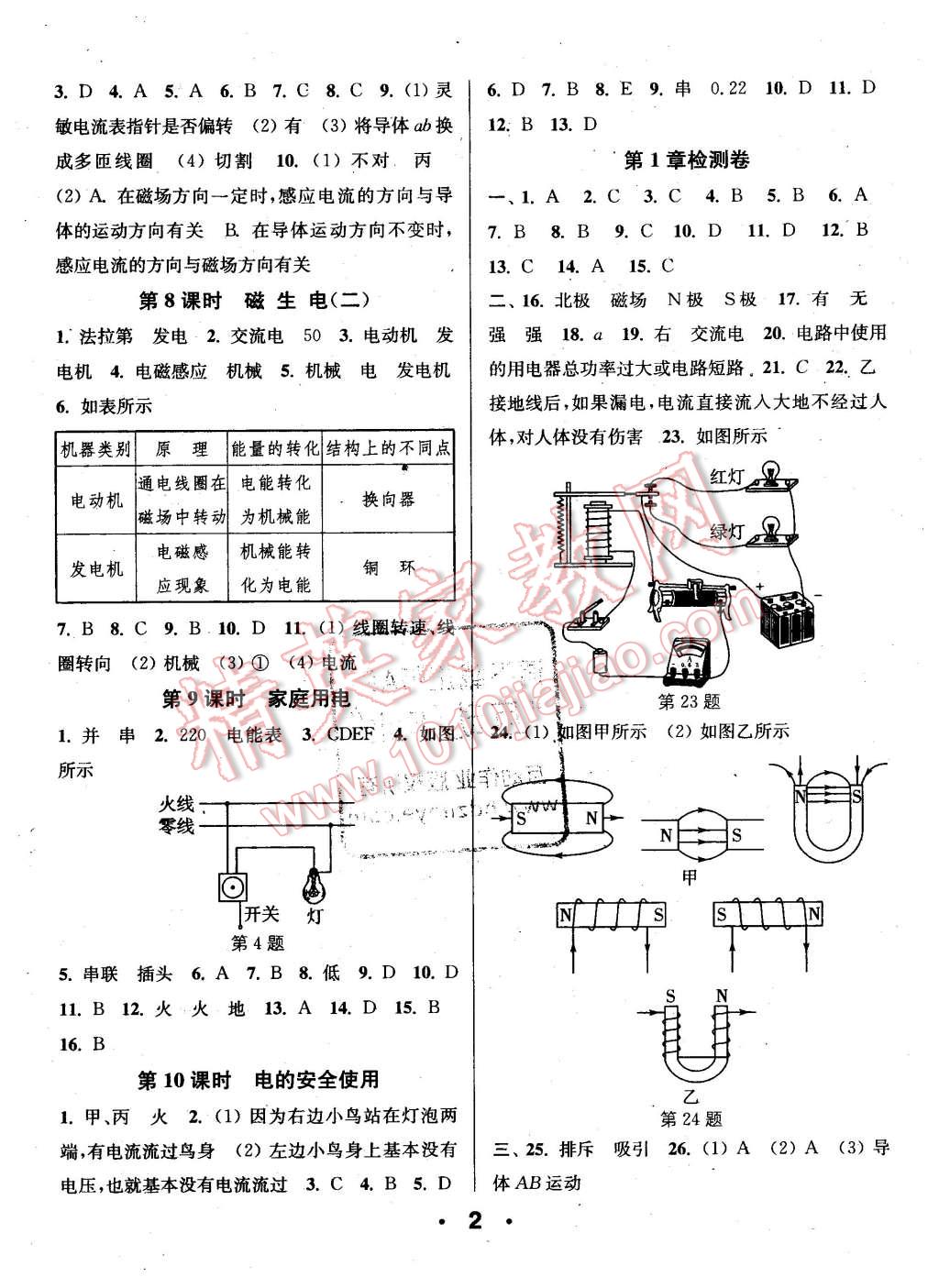 2016年通城學(xué)典小題精練八年級科學(xué)下冊浙教版 第2頁