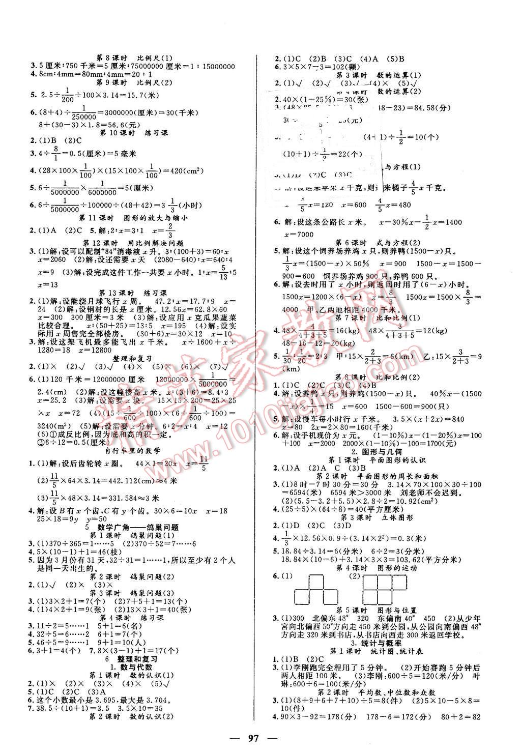 2016年智慧树同步讲练测六年级数学下册人教版 第2页