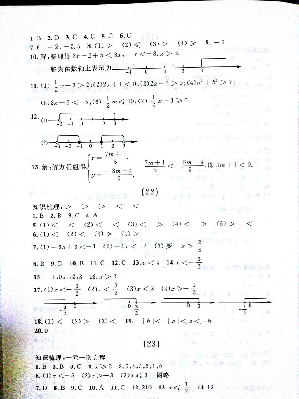 2015年试题优化课堂同步七年级数学下册人教版 第92页