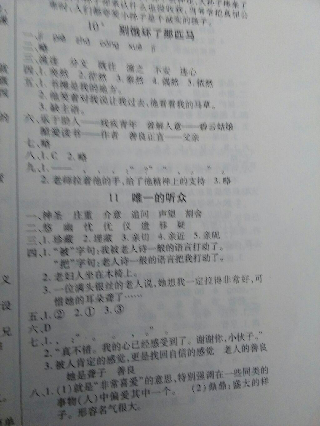 2015年全能測(cè)控課堂練習(xí)六年級(jí)語(yǔ)文上冊(cè)人教版 第17頁(yè)