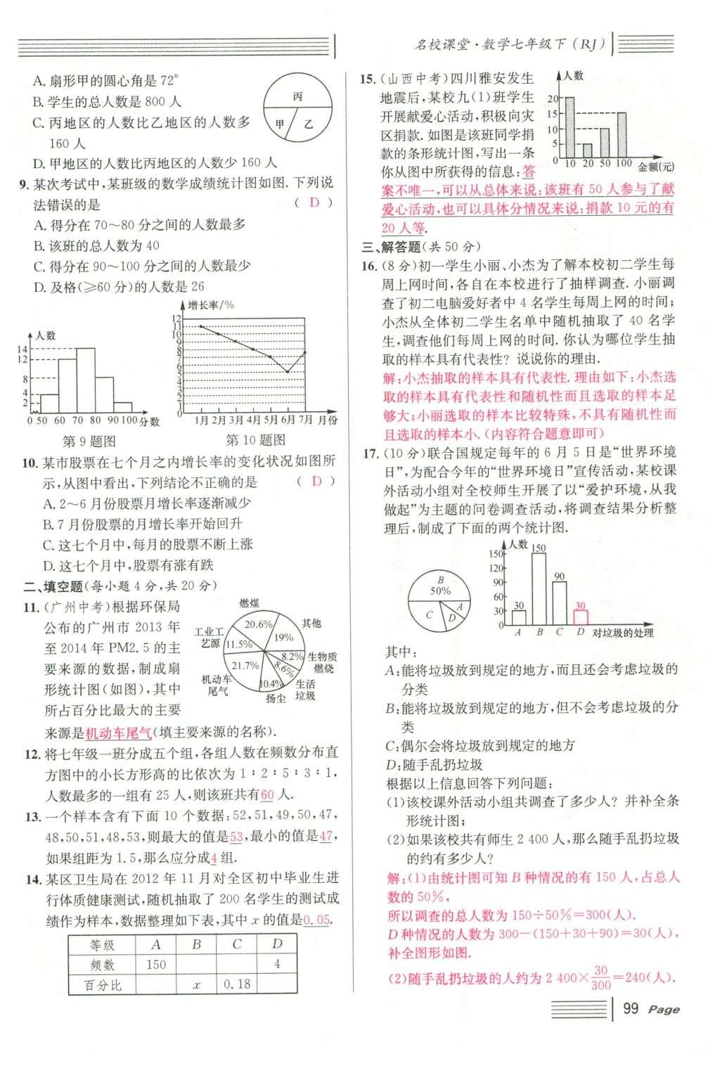 2016年名校課堂滾動(dòng)學(xué)習(xí)法七年級(jí)數(shù)學(xué)下冊(cè)人教版云南專版 期末復(fù)習(xí)第75頁