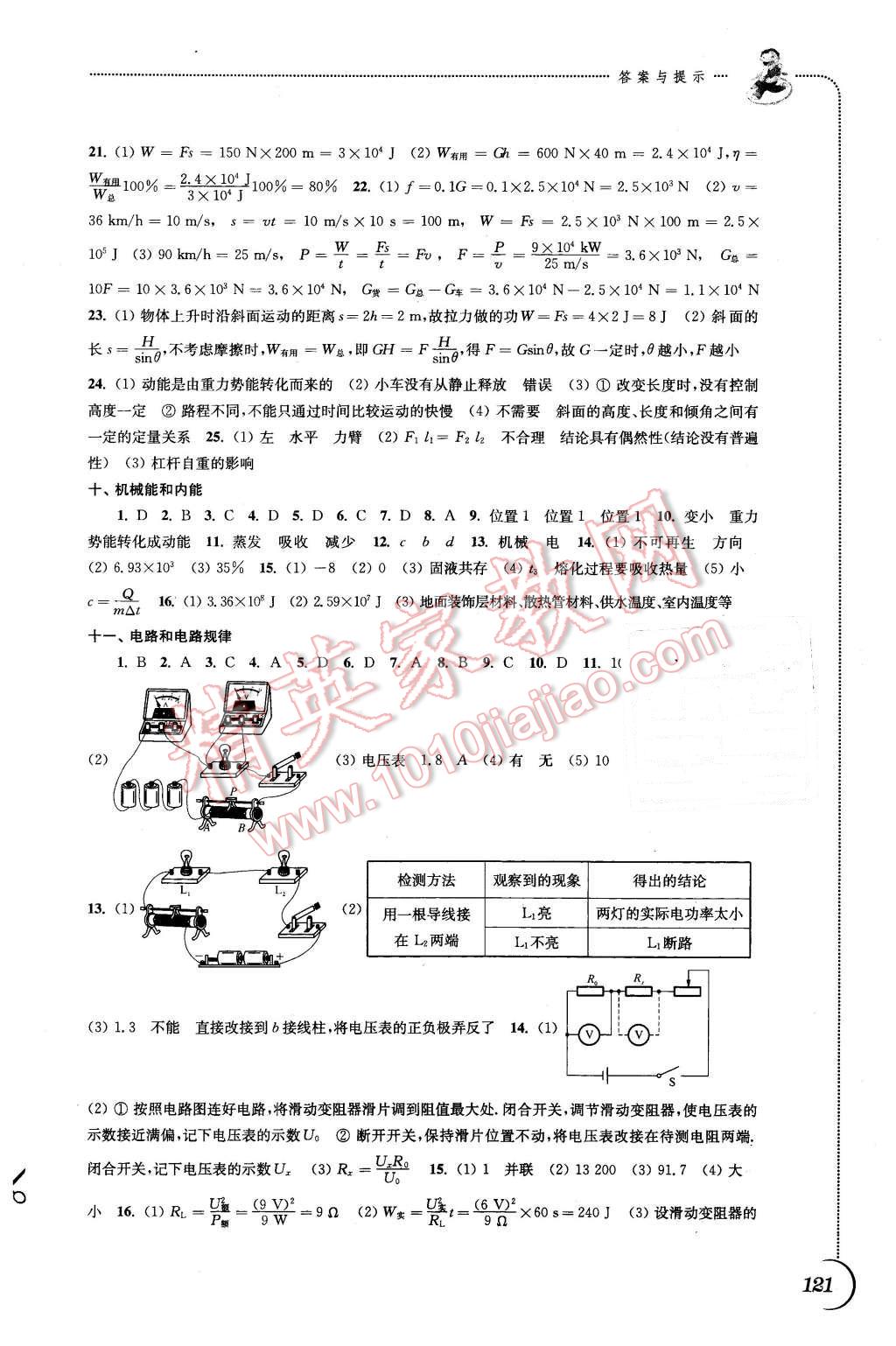 2016年同步練習(xí)九年級(jí)物理下冊(cè)蘇科版江蘇鳳凰科學(xué)技術(shù)出版社 第9頁(yè)