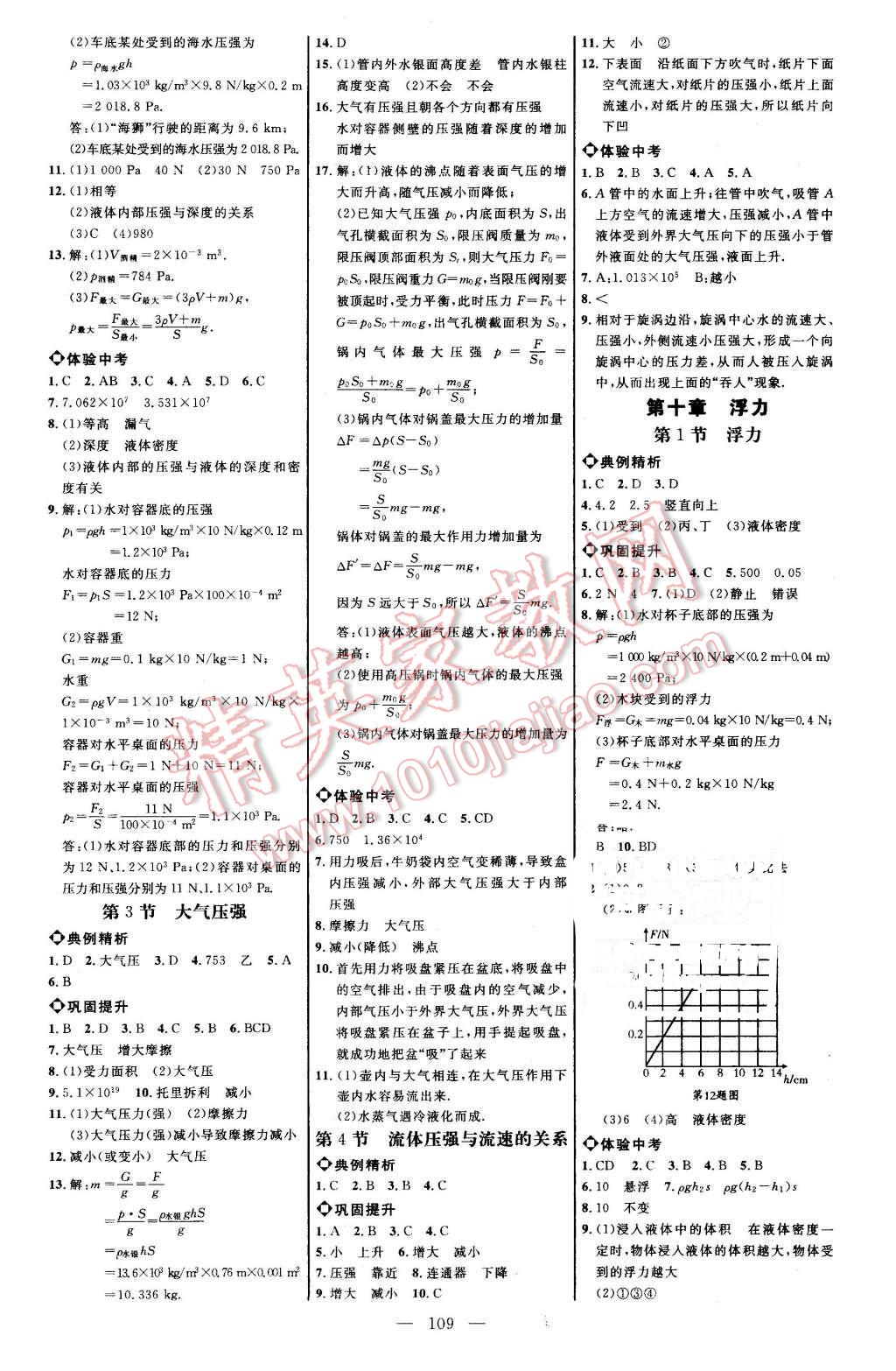 2016年细解巧练八年级物理下册人教版 第3页