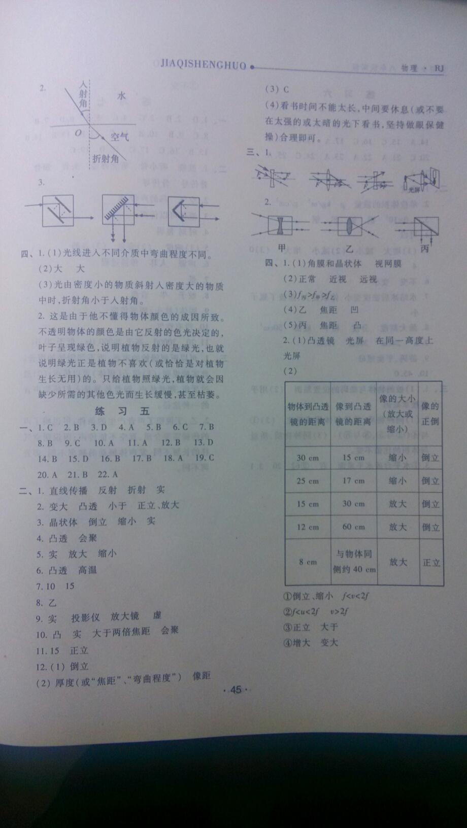 2015年假期生活八年級語文數學英語物理方圓電子音像出版社 第5頁