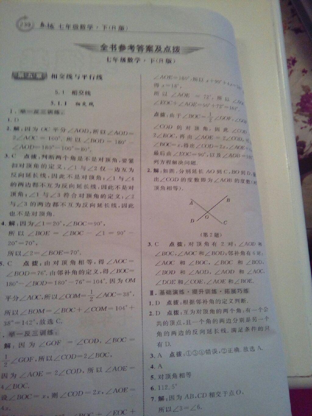 2015年特高级教师点拨七年级数学下册人教版 第76页