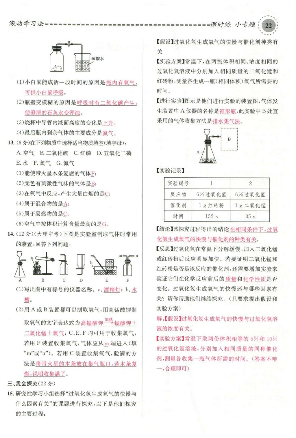 2015年名校課堂滾動(dòng)學(xué)習(xí)法九年級(jí)化學(xué)全一冊(cè)人教版云南專版 第二單元 我們周?chē)目諝獾?08頁(yè)