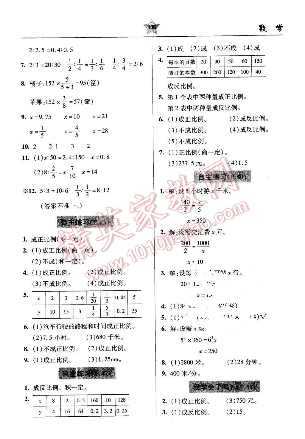 2016年金博士一點(diǎn)全通六年級(jí)數(shù)學(xué)下冊(cè)青島版 第15頁(yè)