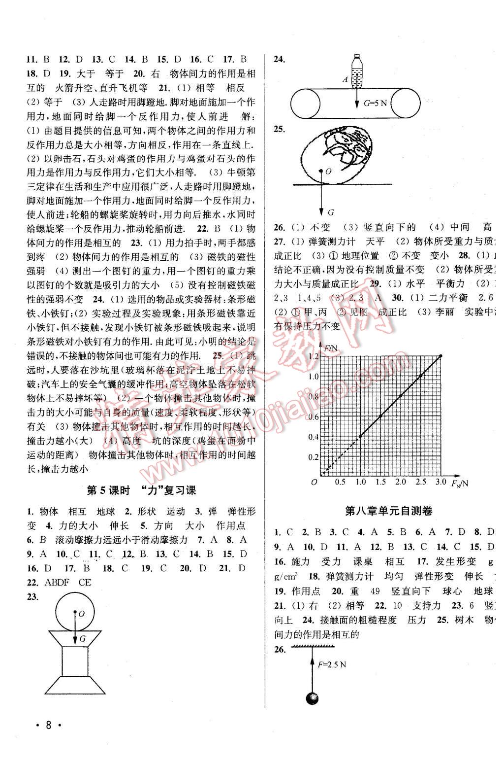 2016年百分百訓練八年級物理下冊江蘇版 第8頁