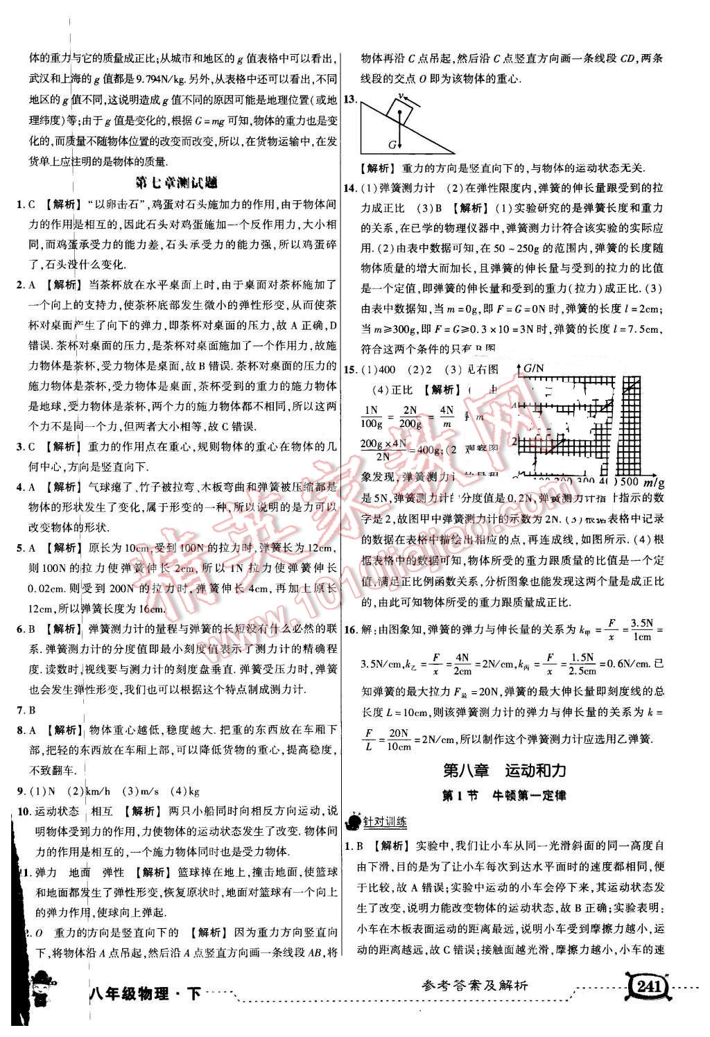 2016年黃岡狀元成才路狀元大課堂八年級(jí)物理下冊(cè)人教版 第6頁