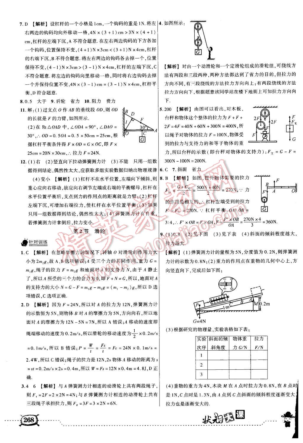 2016年黃岡狀元成才路狀元大課堂八年級(jí)物理下冊(cè)人教版 第33頁(yè)