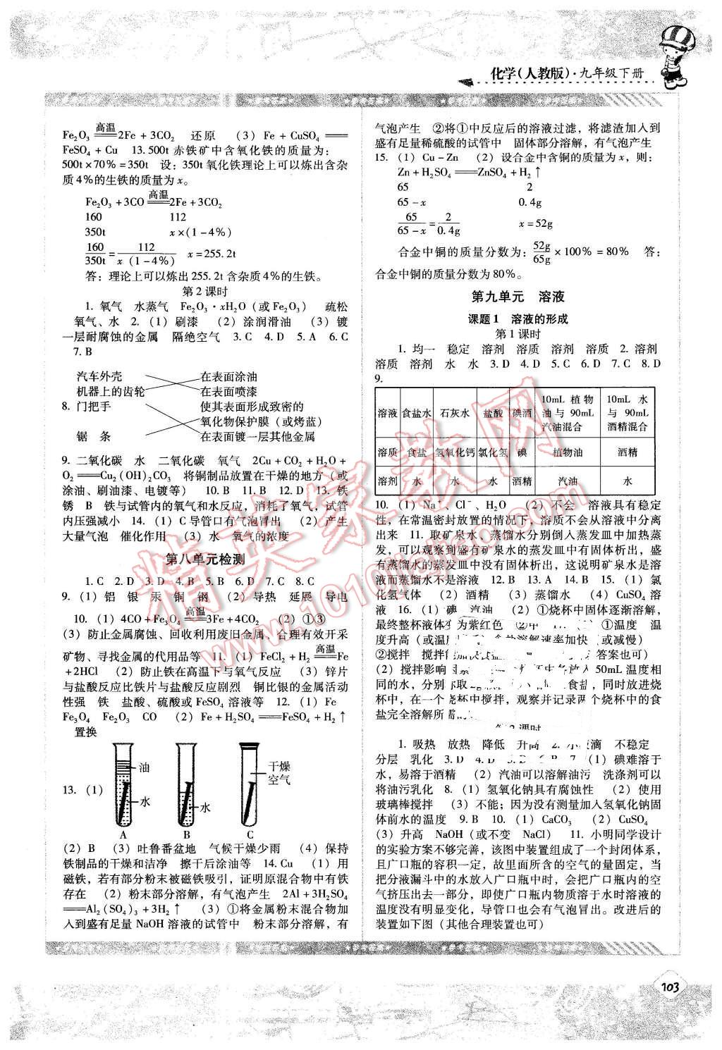 2016年課程基礎(chǔ)訓(xùn)練九年級化學(xué)下冊人教版 第2頁