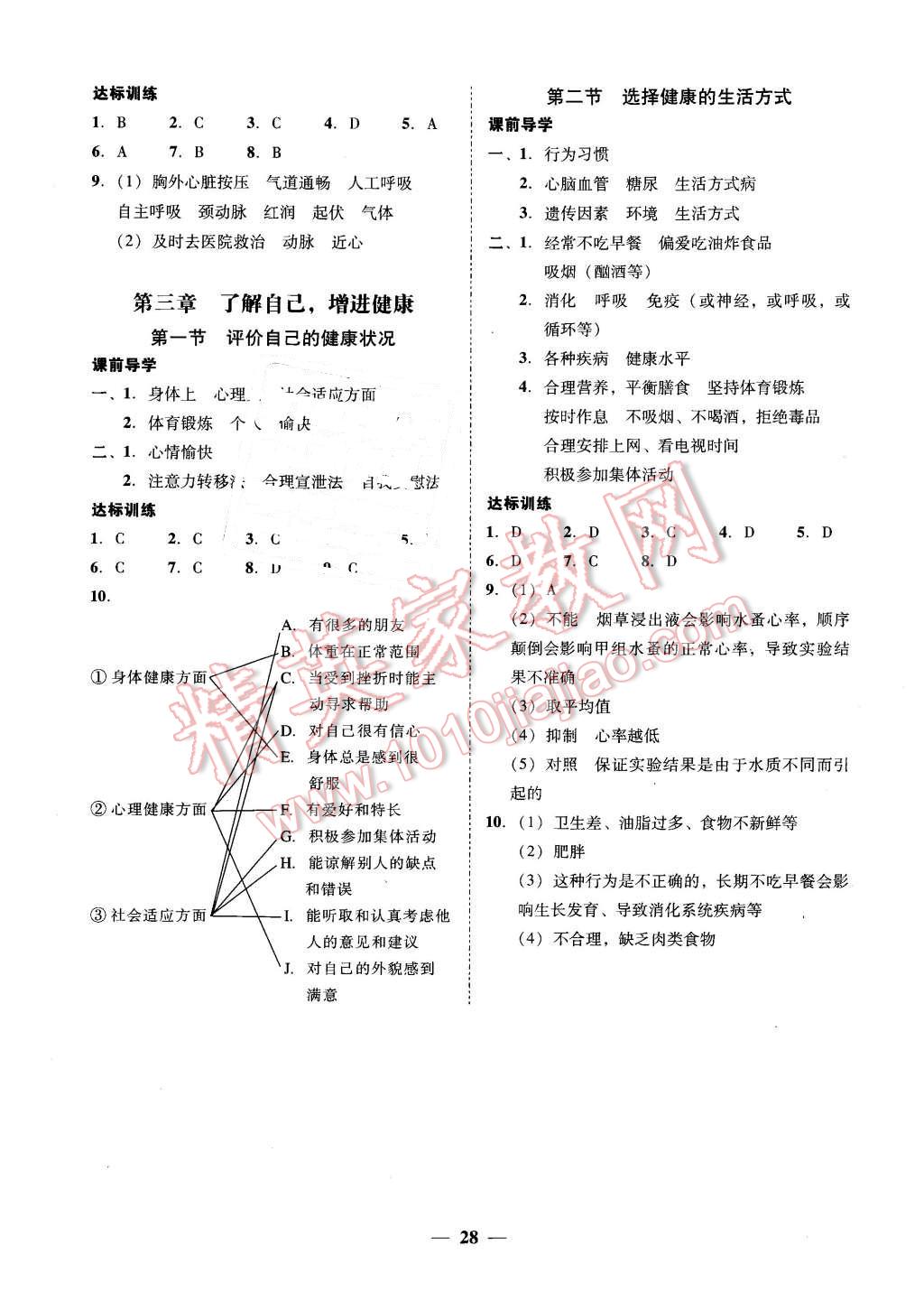 2016年易百分百分导学八年级生物学下册 第8页