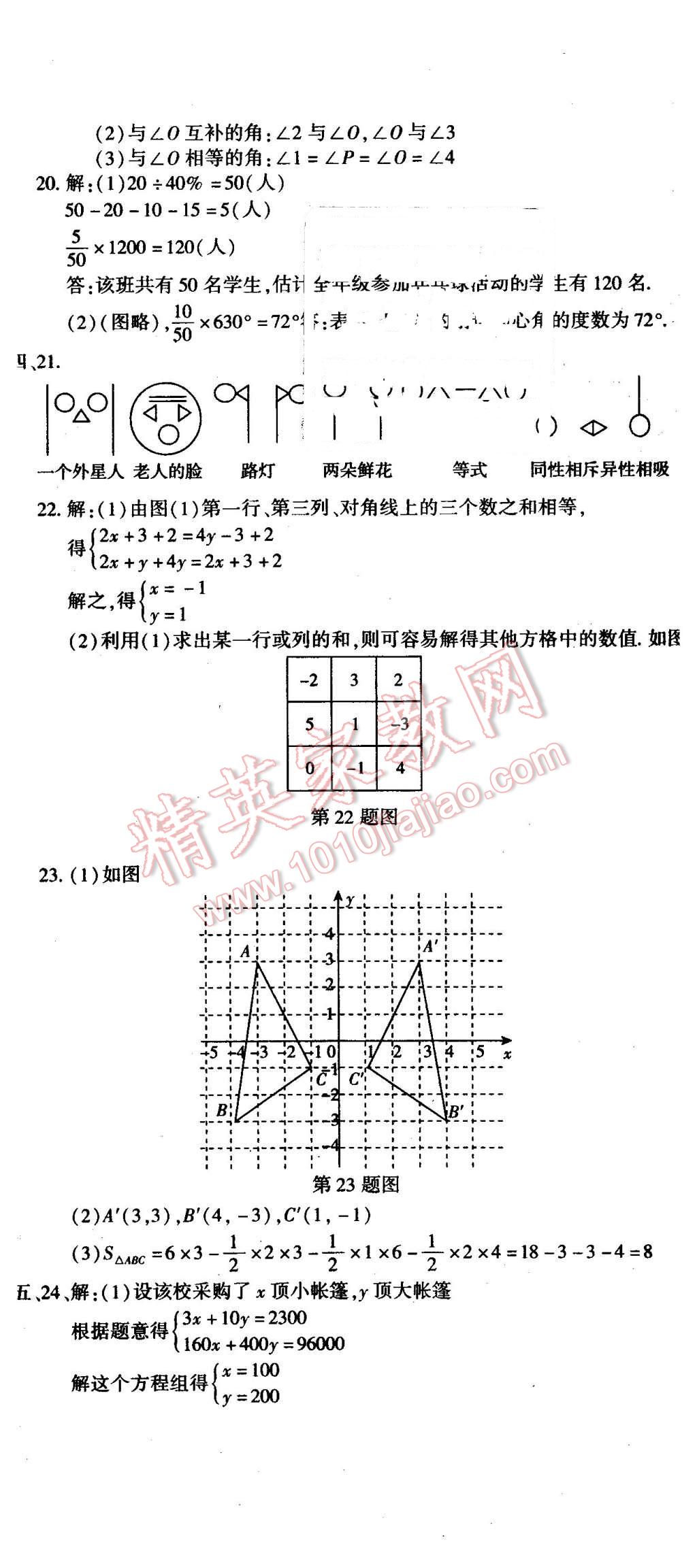 2016年全能闖關沖刺卷七年級數學下冊人教版 第20頁