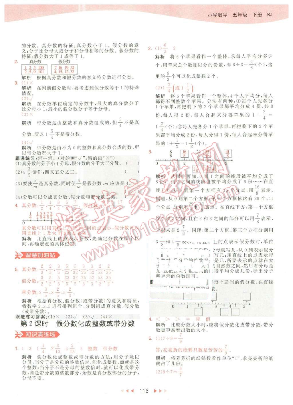 2016年53天天練小學(xué)數(shù)學(xué)五年級下冊人教版 第21頁