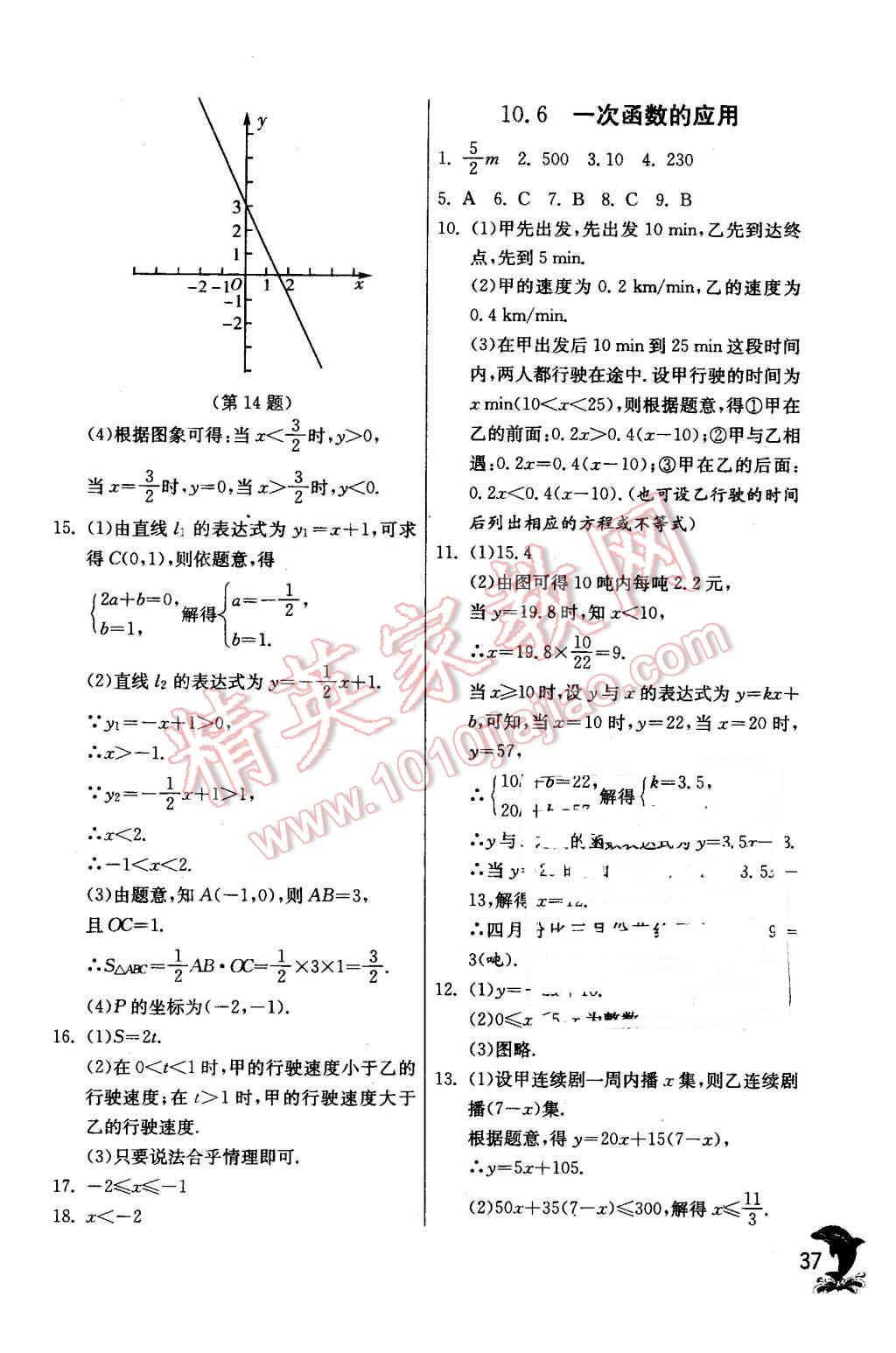 2016年實(shí)驗(yàn)班提優(yōu)訓(xùn)練八年級數(shù)學(xué)下冊青島版 第37頁